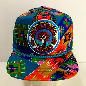 Vtg 90s Grateful Dead Psychedelic SnapBack Hat